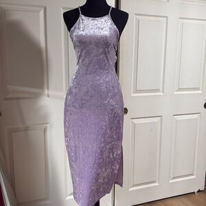 Vici velvet midi-dress nwot